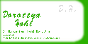 dorottya hohl business card